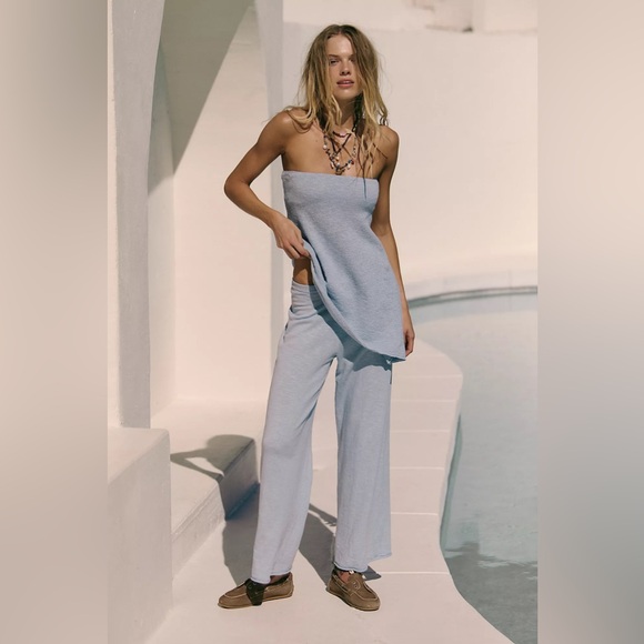 Free People Tops - NWT! FP Free People Free-Est Krista Cotton-Linen Sweater Set Sz XS
